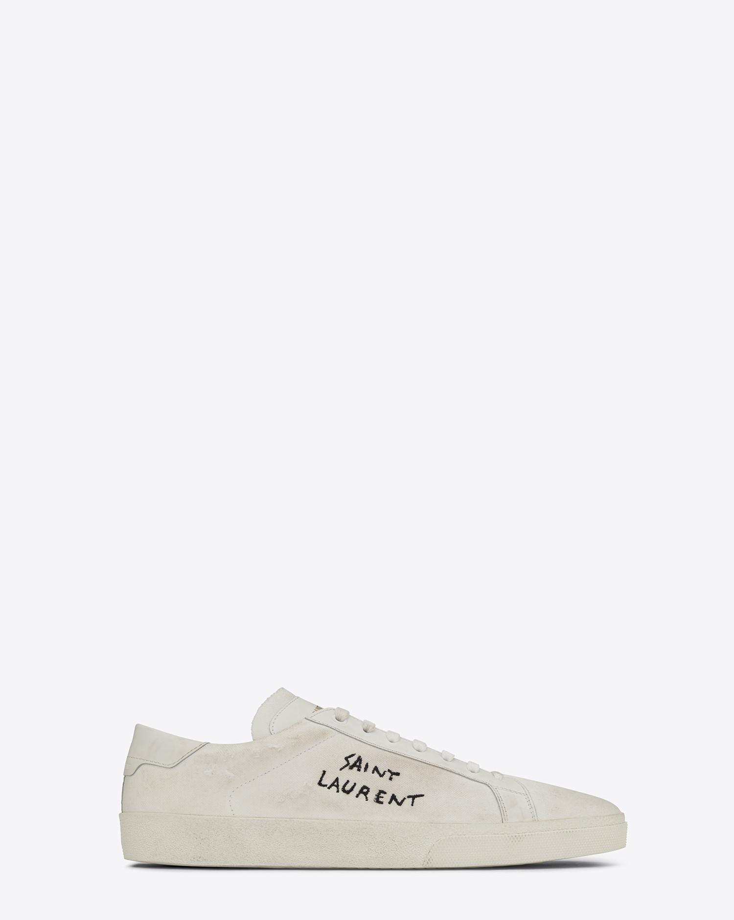 Saint Laurent Signature Court Classic Sl06 Sneaker In Optic White In White For Men Lyst 1683